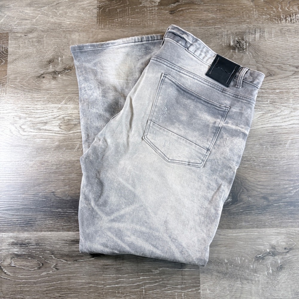 Smoke Rise Men's Gray Destressed Jeans Size 44 x 31 Streetwear‎ Urban